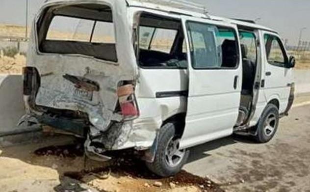 مصرع شخص وإصابة 8 في انقلاب ميكروباص ببولاق الدكرور