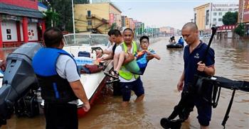   مصرع 9 أشخاص جراء فيضانات تاريخية فى الصين