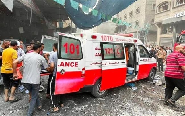 الهلال الأحمر الفلسطيني: عدد كبير من الشهداء جراء قصف خيام النازحين في رفح الفلسطينية
