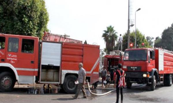 نشوب حريق فى مجمع خردة بواحة الفرافرة بالوادى الجديد