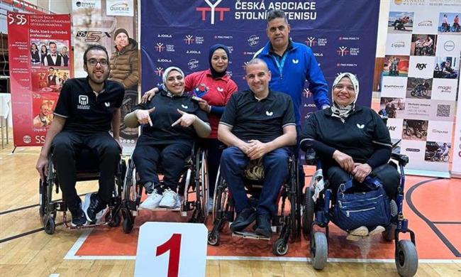 اتحاد تنس الطاولة يهنئ المنتخب البارالمبي لتتويجه بأربع ميداليات ببطولة التشيك الدولية