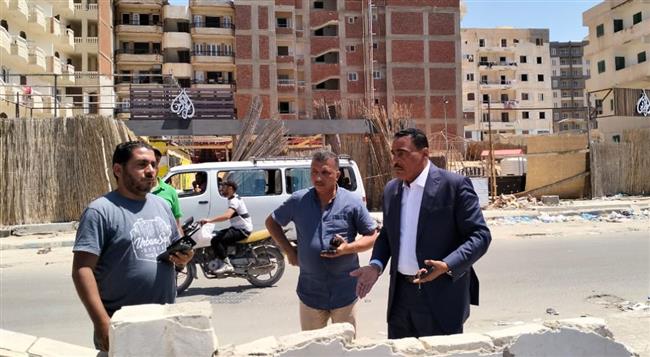 إزالة الإشغالات العشوائية بكورنيش و شواطىء مرسى مطروح