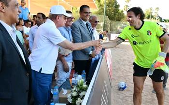   محافظ جنوب سيناء يشهد انطلاق البطولة الدولية لكرة القدم الشاطئية