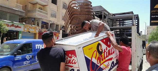 الجيزة .. رفع 2300 حالة تعد وإشغالات للمقاهي والكافيهات والمحال بـ حدائق الأهرام