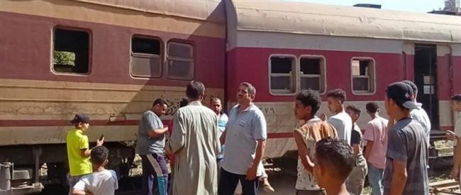 لا خسائر.. خروج العربة الأخيرة من قطار منوف بنها عن القضبان