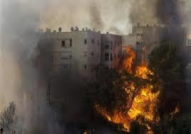    اندلاع حريق بالقرب من قاعدة عسكرية إسرائيلية