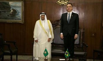 "البديوي" ورئيس مجلس الشيوخ البرازيلي يبحثان سبل تعزيز التعاون