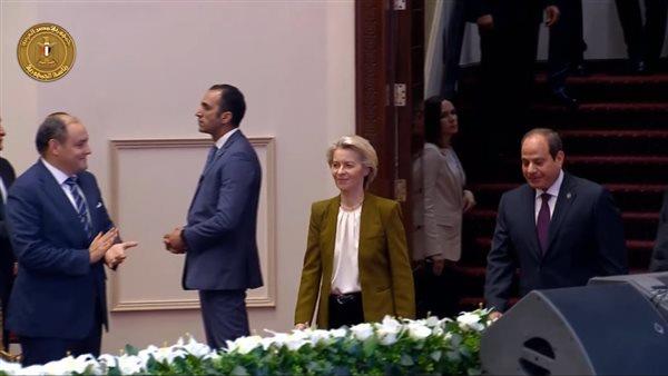 الرئيس السيسي ورئيسة المفوضية الأوروبية يفتتحان مؤتمر الاستثمار المصري الأوروبي