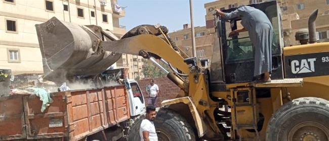 الجيزة ترفع 2100 طن تراكمات ومخلفات خلال حملات موسعة بحدائق الأهرام