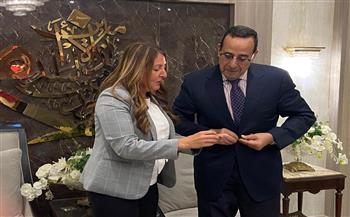   السفيرة الأمريكية في القاهرة ووفد من السفارة في زيارة لـ العريش ورفح