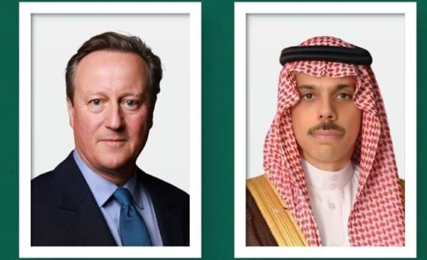 وزير الخارجية السعودي يتلقى اتصالا هاتفيا من نظيره البريطاني