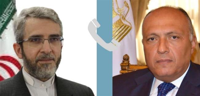 شكري يتلقى اتصالا هاتفيا من وزير خارجية إيران