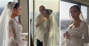 شاهد الصور الأولى من حفل زفاف جميلة عوض والمونتير أحمد حافظ