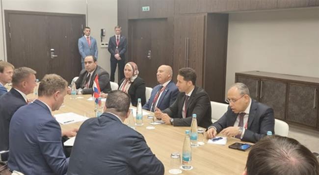 وزير النقل يعقد سلسلة لقاءات هامة على هامش اجتماع تجمع البريكس بسان بطرسبرج