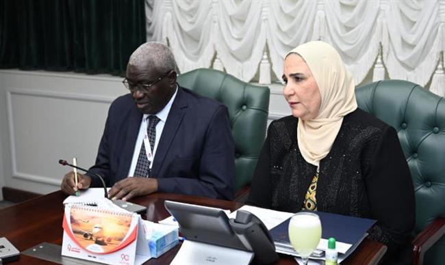 وزيرة التضامن تلتقي وزير التنمية بالسودان وتستعرض الجهود المصرية لإغاثة الأشقاء السودانيين