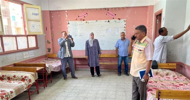 تجهيز 4 استراحات لاستقبال المكلفين بأعمال امتحانات الثانوية العامة بنجع حمادي 