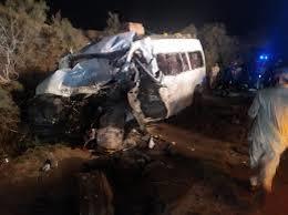   مصرع 10 أشخاص وإصابة 22 في تصادم ميكروباصين بطريق وادي تال أبو زنيمه