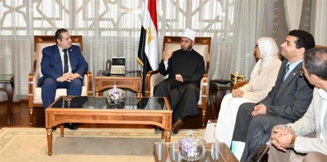 وزير الأوقاف ورئيس هيئة ضمان جودة التعليم يناقشان التعاون المشترك