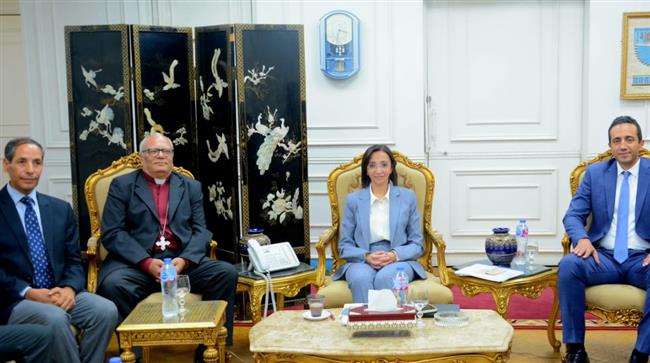محافظ البحيرة تستقبل وفود من الكنيسة لتقديم التهنئة بمنصبها الجديد