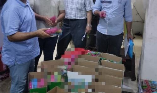 ضبط 16200 عبوة عصائر بمصنع بدون ترخيص بالبحيرة