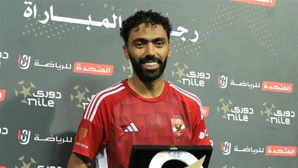 حسين الشحات رجل مباراة الأهلي وبيراميدز في قمة الدوري