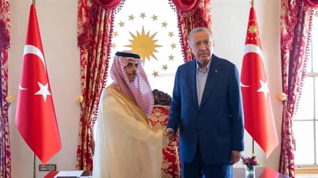 الرئيس التركي ووزير الخارجية السعودي يبحثان المستجدات الإقليمية والدولية