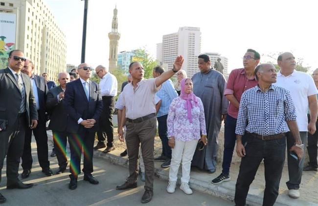 محافظ القاهرة يتفقد ميدان التحرير