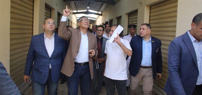 محافظ الجيزة: سوق بن حزم يوفر نافذة حضارية لخدمة أهالى البدرشين 
