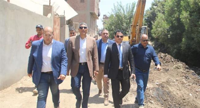 محافظ الجيزة يكلف بوضع مخطط شامل لتطوير مصرف الطرفاية بالبدرشين 