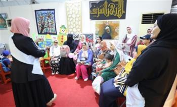جناح الأزهر بمعرض الإسكندرية الدولي للكتاب يوضح سبل تربية الأطفال تربية سليمة