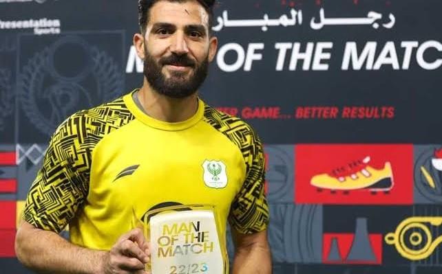 إصابة عصام ثروت حارس مرمى المصري بقطع في الرباط الصليبي