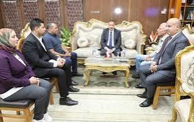 اللواء خالد مجاور محافظ شمال سيناء يستقبل مجلس إدارة نقابة المهندسين