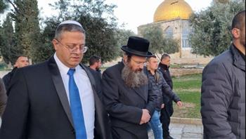 وزير الأمن الإسرائيلي يقتحم المسجد الأقصى المبارك