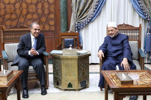 شيخ الأزهر يستقبل وزير الخارجية المصري