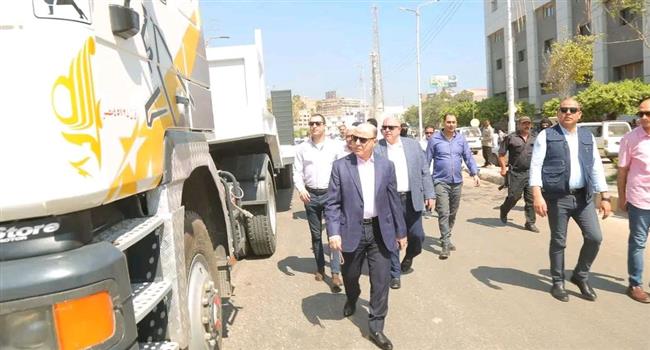دعم منظومة النظافة بكفرالشيخ  بـ «كساحة نقل معدات ثقيلة» 