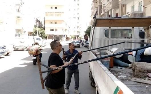 رفع 495 حالة إشغال طريق مخالف خلال حملات مكبرة بالبحيرة