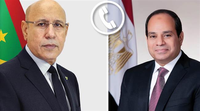 الرئيس السيسي يهنئ هاتفيًا نظيره الموريتاني بمناسبة إعادة انتخابه رئيسًا للبلاد