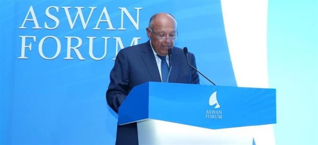 "شكري" يفتتح النسخة الرابعة من منتدى أسوان للسلام والتنمية المستدامين
