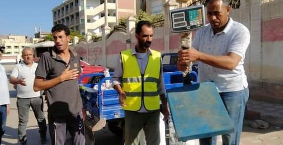 رفع 714 حالة إشغال بطريق بدمنهور وأبو حمص بالبحيرة