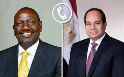 الرئيس السيسي يبحث هاتفيًا مع نظيره الكيني سبل مواجهة التحديات التي تتعرض لها القارة