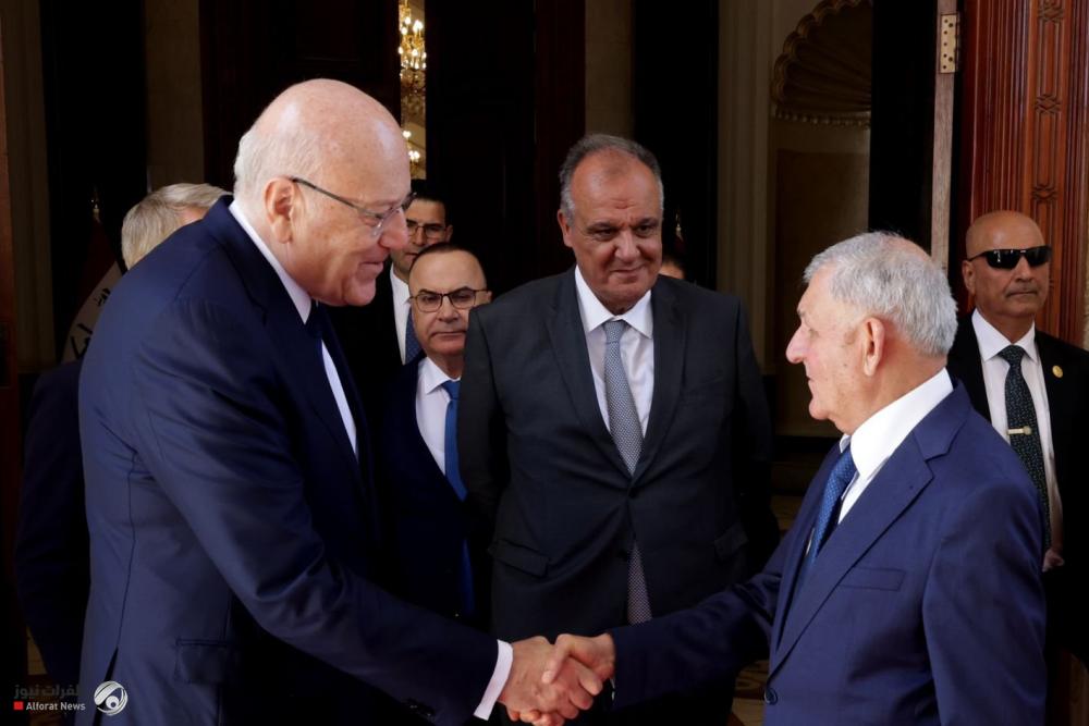 الرئيس العراقي ورئيس الوزراء اللبناني يبحثان تعزيز العلاقات والوضع في غزة
