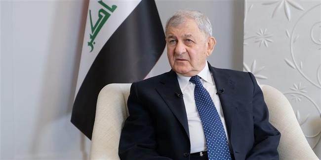 رئيس العراق يؤكد ضرورة توحيد الموقف الدولي لوقف العدوان على غزة