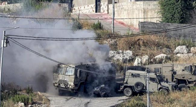فصائل فلسطينية: استهدفنا آليات الاحتلال المتوغلة في طولكرم بالعبوات الناسفة