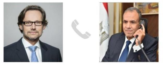 وزير الخارجية يتلقى اتصالاً هاتفيًا من المستشار الخاص لشئون السياسة الخارجية الألماني