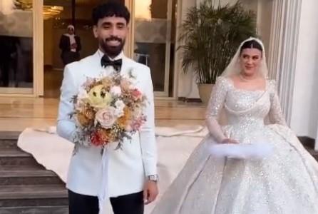 مروان عطية عريس الأهلي يحتفل بزفافه الليلة | صور