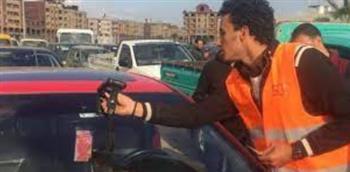 تحرير 1549 مخالفة عدم تركيب الملصق الإلكتروني 