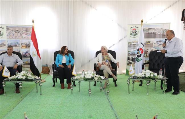 ‏وزيرتا البيئة و التنمية المحلية ومحافظ الاسكندرية في زيارة لمدفن الحمام