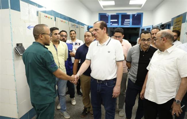 نائب وزير الصحة يتفقد مستشفي صدفا ووحدة مجريس الصحية بمحافظة أسيوط