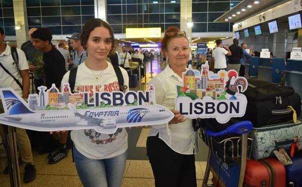 إنطلاق أولي رحلات مصر للطيران إلى العاصمة البرتغالية لشبونة