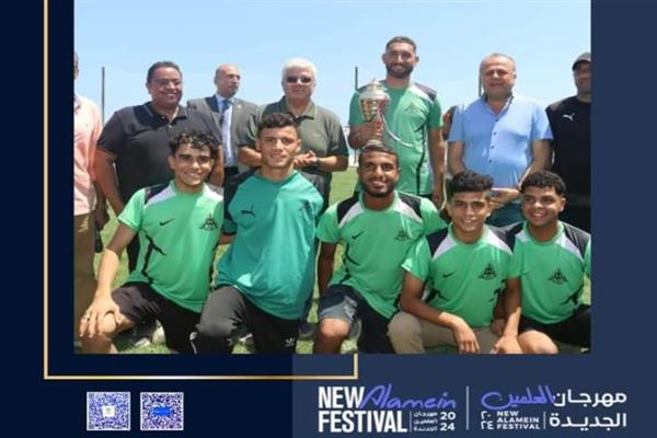 تكريم منتخب جامعة بنها لخماسي كرة القدم في مهرجان العلمين